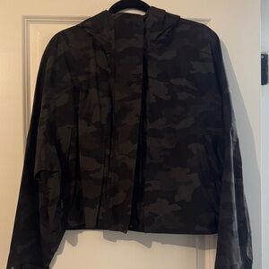 lululemon athletica Black Camo Trench Coat